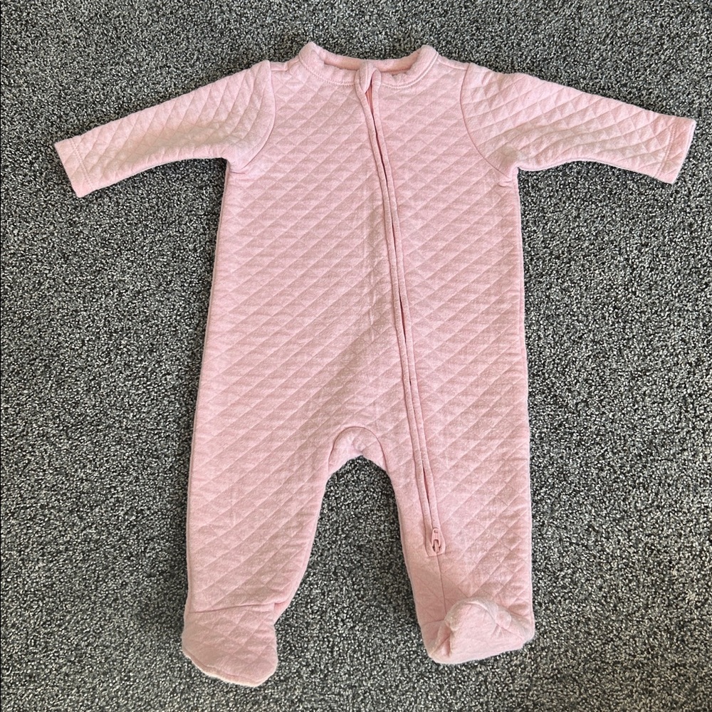 Old Navy Pink Quilted Baby Onesie